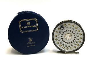 Hardy Bros The Princess 3.5" alloy narrow drum fly reel - with reversible nickel silver "U" shaped