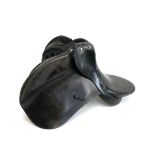 A 17.5-18" black leather GP saddle