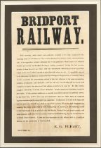 Local interest: A Victorian Bridport Railway notice written by E.G Flight, secretary of the Bridport