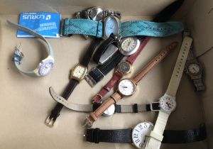 A mixed lot of watches, to include Lorus, Timex, Rotary, etc