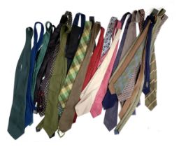 A quantity of gents ties to include Harvie & Hudson; Coles; Harrods; Vardoc Oxford; wool tweed