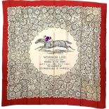 Horse racing interest: A silk scarf commemorating the 1934 Epsom Derby winner, 'Windsor Lad by