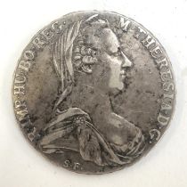 A Maria Theresa 1780 silver Thaler coin