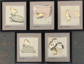 After Cecil Aldin (1870-1935) a complete set of 30 colour prints about baby animals, in series of