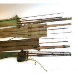 A Hardy's Palakona Regal three piece fly rod, 'The Houghton', No.A33915, in canvas bag; a Milward'