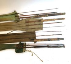 A Hardy's Palakona Regal three piece fly rod, 'The Houghton', No.A33915, in canvas bag; a Milward'