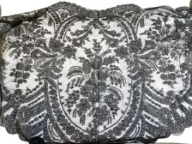 A vintage black lace mantilla