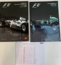 Formula 1 interest, Official programs of the 2006 world championship Including Monza and Barcelona
