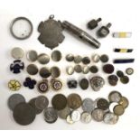 A mixed lot to include British legion badge, North Dorset Unionist Association badge, North Dorset