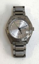 A gents Citizen eco-drive Titanium watch