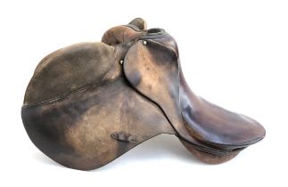 A Stübborn Kreffeld 18" brown leather GP hunting saddle