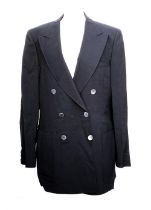 A Daks double breasted navy wool blazer, 46" chest (fits 40")