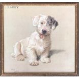 A print of a terrier after Cecil Aldin, 'Barry', 27x29cm