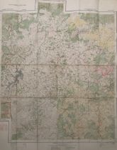 Ootacamund Hunt map, linen backed, Malabar & Nilgiri Districts, seasons 1908-11, second edition c.