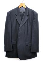 A Burberry three piece wool suit, approx. 32" inside leg, 40" waist, 44" chest