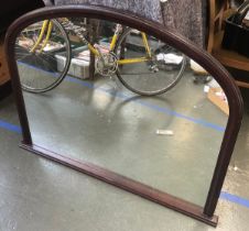 A large overmantel mirror, 95X120cm