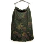 Loden-Plankl Vienna green wool skirt with flower decoration (AF)