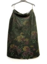 Loden-Plankl Vienna green wool skirt with flower decoration (AF)