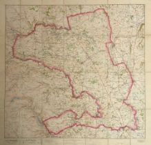 A line backed hunt map of the Bedale Hunt country, by Edward Stanford, Geographer to His Majesty,