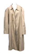 A Burberry raincoat, with Burberry check lining, size 54R