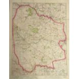 A line backed hunt map of the Zetland Hunt country, by Edward Stanford, Geographer to His Majesty,