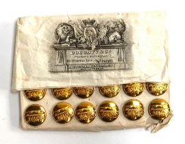 A collection of hunt buttons: Mr Drax's Hounds, 1833-1853 (Mr JSW Strawbridge, Earl Drax), made by