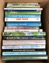 CARP FISHING: A collection of around 20 specialist books. All in VG condition, many have d/j