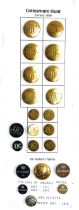 A set of hunt buttons: Cottesmore Hunt, formed 1666