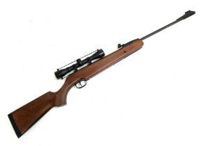 A Remington Express .177 break action air rifle, with 4x32 scope, in a Proshot gunslip