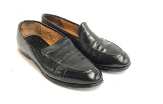 A pair of Edward Green black leather loafers size 9 1/2 E