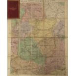 A linen backed hunt map of the Cambridgeshire Hunt country, by Edward Stanford, Geographer to His