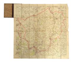 A line backed hunt map of the Puckeridge Hunt country, by Edward Stanford, Geographer to His