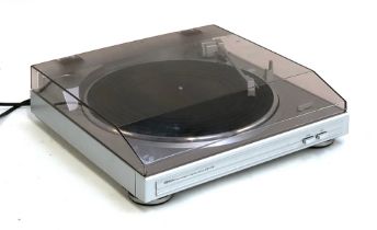 A Denon DP-29 F automatic turntable