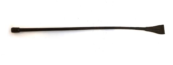 A cutting whip, probably by Swain Adeney & Brigg, with silver plaque to pommel, inscribed 'Riding