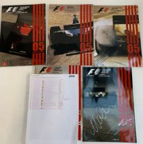 Formula 1 interest, Official programs of the 2005 world championship Including Silverstone, Spa