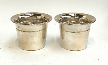 A pair of Christian Dior ice buckets, 8cm high