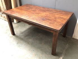 A mahogany kitchen table, 153x92x74cm