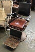 A 1950s Belmont barber's chair