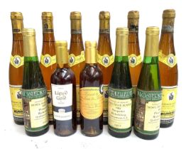 A mixed box of sweet white wines (11 bottles)