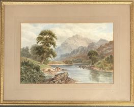 John Wilson Hepple (1886-1939), early 20th century watercolour of a loch, 27x41cm