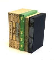 FOLIO SOCIETY: Evelyn Waugh, 'The Sword of Honour Trilogy' boxed set; with 'Brideshead Revisited'