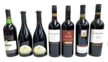 Seven bottles of red wine, to include Jacob's Creek