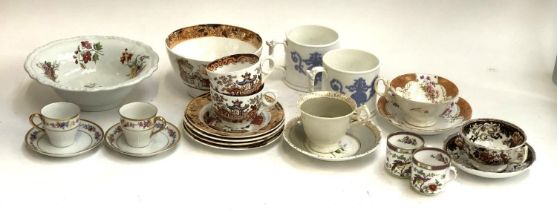 A mixed lot of ceramics to include Spode for T. Goode; various tea wares; lustre sugar bowl; a