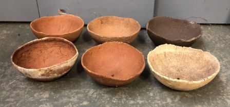 A lot of 11 terracotta pots to include some hand made in France