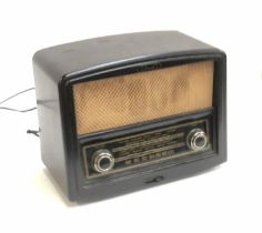 A vintage bakelite bush radio