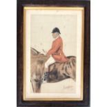 A Vanity Fair print, 'A Leicestershire Man', 37x24cm
