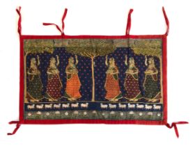 An attractive Indian hanging (pichhavai), Rajasthan, 20th century, the picture 48x80cm