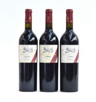 Three bottles of Cuvee de l'Ancetre Cahors 2002, 2003, and 2004, 12.5%vol, 75cl, boxed