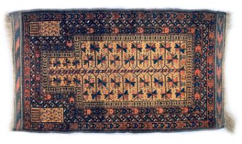 A red ground prayer rug, 131x89cm