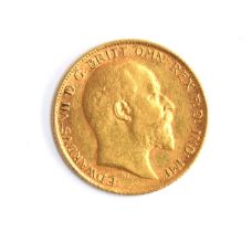 An Edward VII half sovereign, 1906